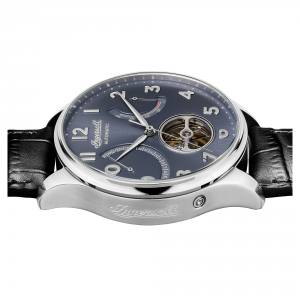 Ingersoll 1892 I04604 Mens The Hawley Movement Automatic Case Stainless Steel Dial Grey Strap Leather Black Matt