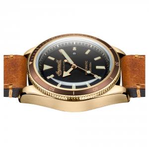 Ingersoll DISCOVERY I05001 Mens The Scovill Movement Automatic Case Other Dial black Strap Leather Tan Matt