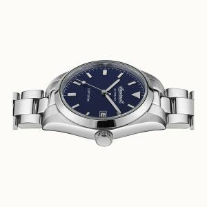 Ingersoll DISCOVERY I05502 Mens The Reliance Movement Automatic Case Stainless Steel Dial Blue Strap Bracelet Stainless Steel Si