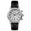 Ingersoll I01002 Mens Watch The Daniells Chronograph Quartz Stainless Steel Polished Dial White Strap Strap  Color  Black